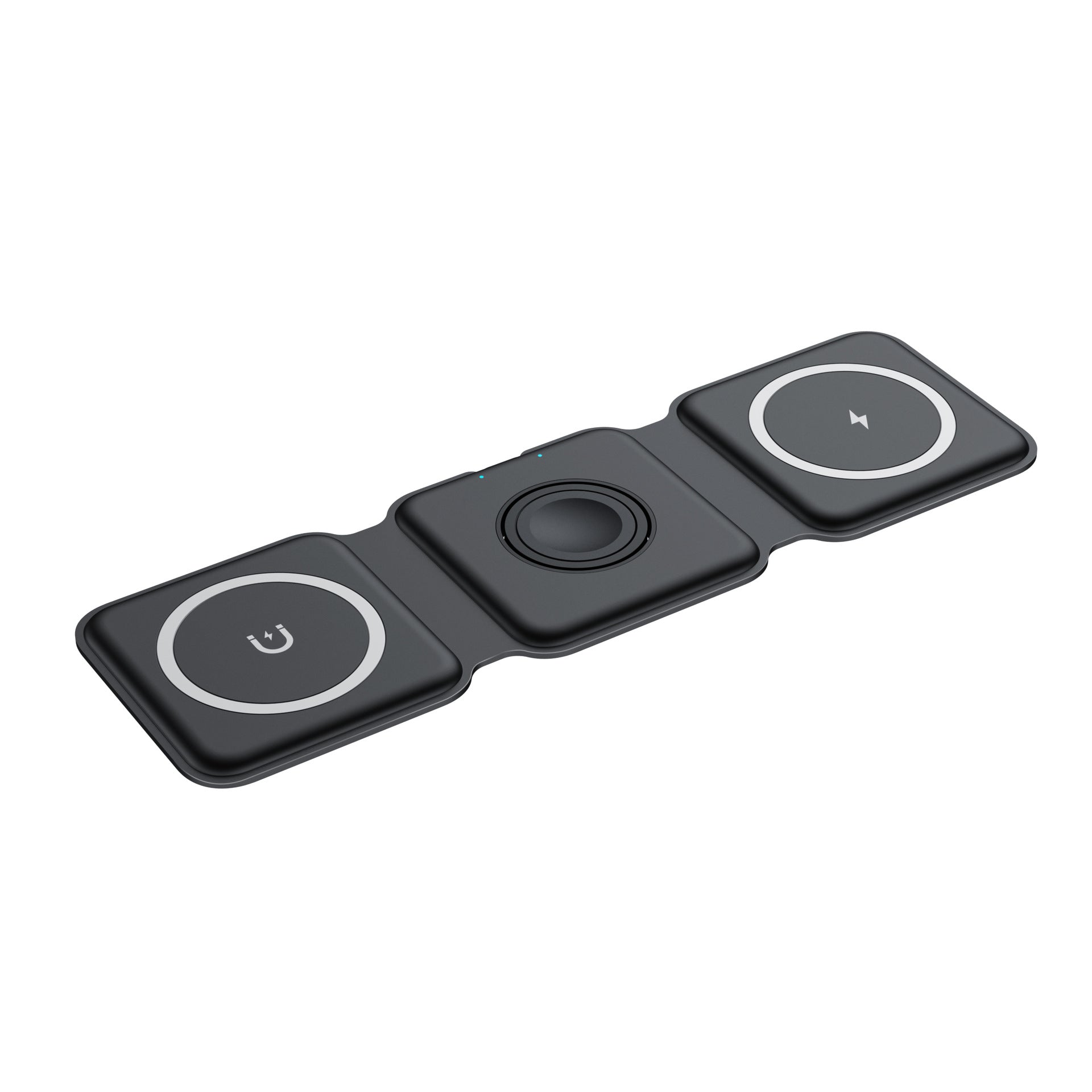 Foldable 3-in-1 Magnetic Wireless Charger – 15W MagSafe Charging Pad for iPhone, Apple Watch & AirPods