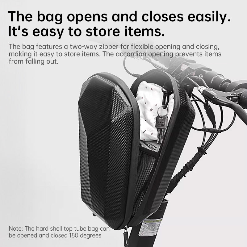 Portable Hard-Shell Hanging Storage Bag (3L/4L) – Waterproof Front Bag for Electric Scooter & Bike