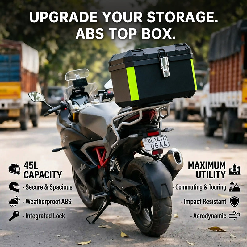 45L Motorcycle Top Case – Quick Release Trunk for BMW R1200GS/R1250GS, Honda, Kawasaki, Suzuki