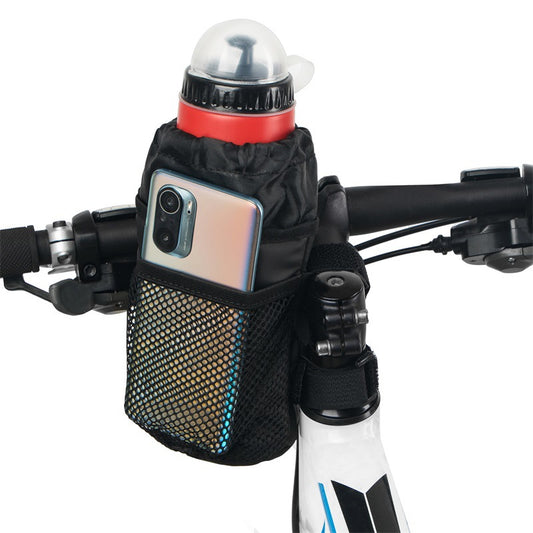 Nylon Bicycle Handlebar Water Bottle Bag, Small or Large