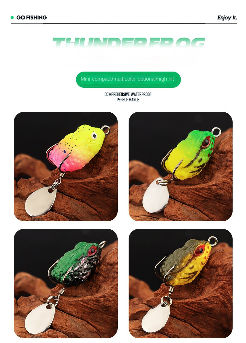 3 cm Double-Whisker Frog Fishing Lure Set, 11 Pieces