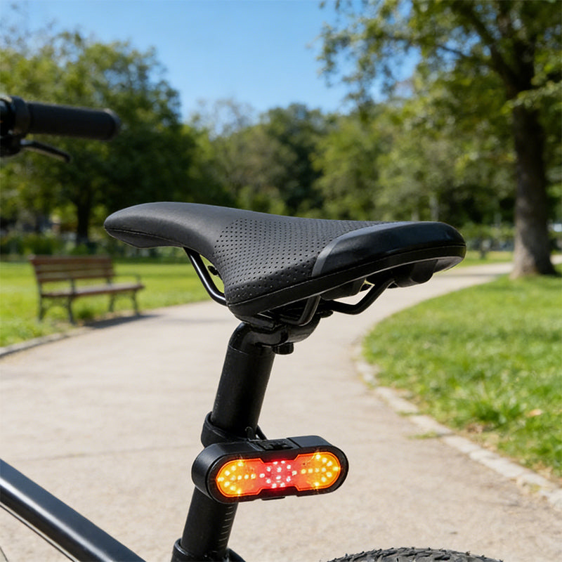 Wireless Remote Bike Tail Light – Turn Signal, Horn & USB-C Rechargeable Safety Light
