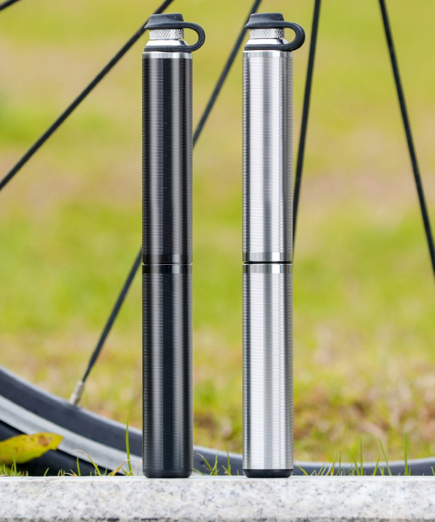 Mini Aluminum Alloy Bicycle Pump with 160 PSI and Dual Valve