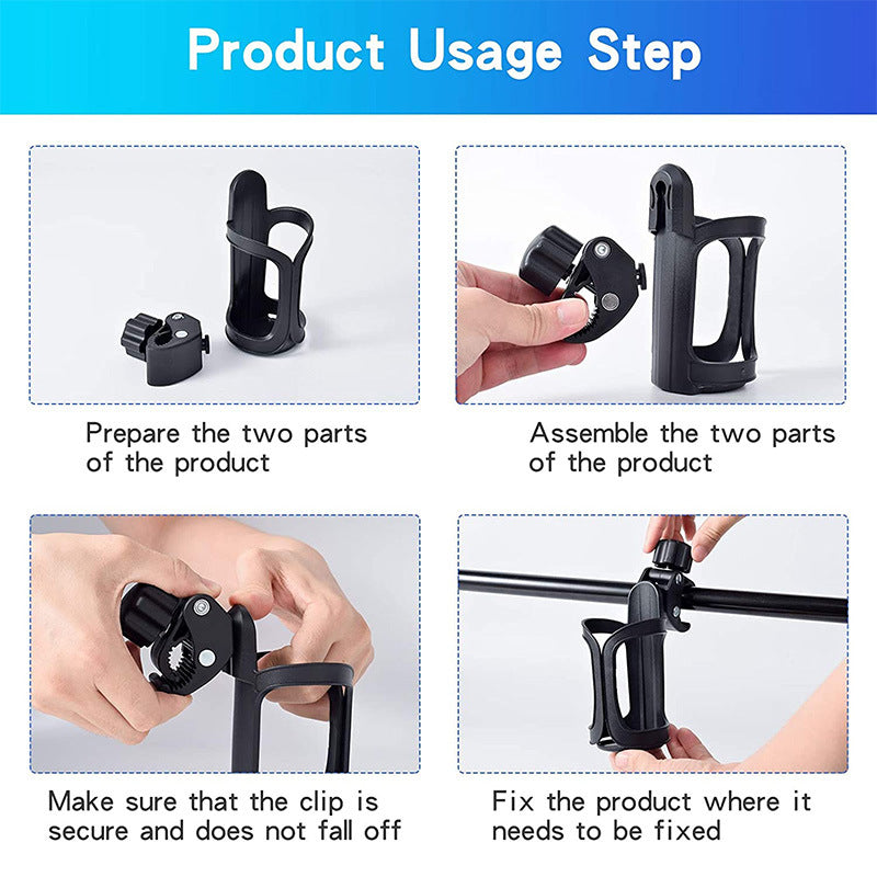 360° Adjustable Clamp-On Bottle Holder