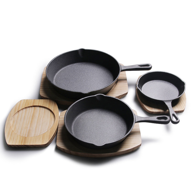 4-Pack Cast Iron Skillet Set – Pre-Seasoned Frying Pans for All Stovetops