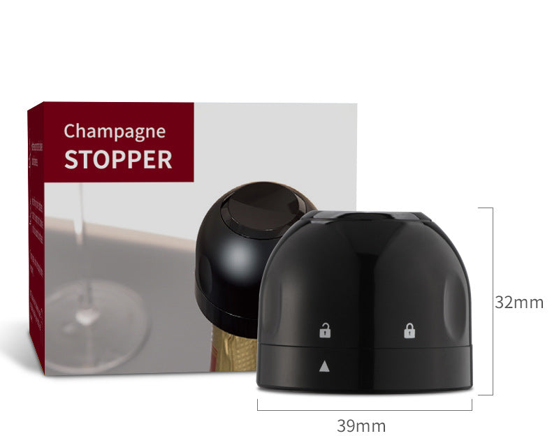 Food-Grade Silicone Wine & Champagne Bottle Stopper – 7-Day Freshness Seal | Lock Mechanism | Gift Box