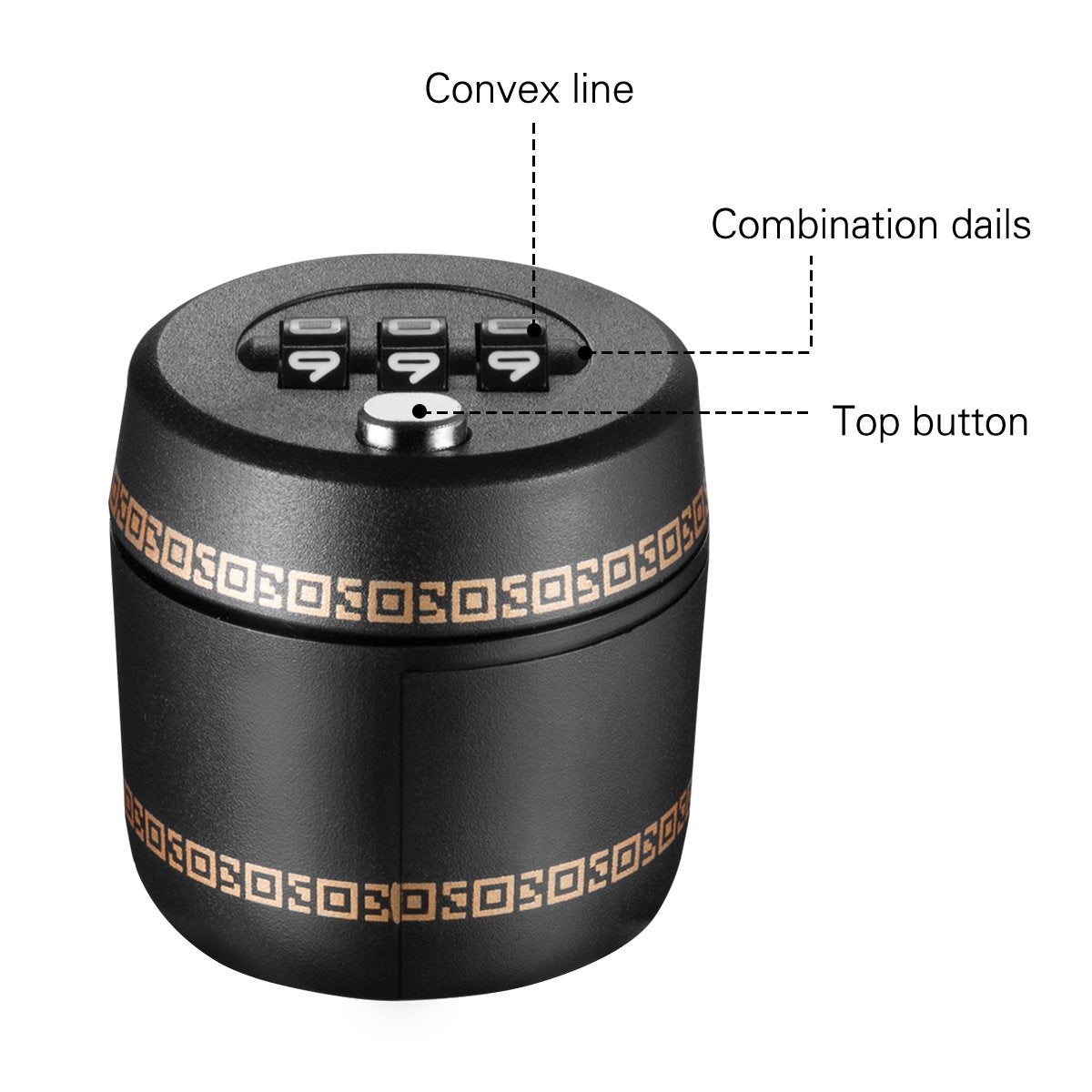 Wine Bottle Combination Lock Stopper – 3-Digit Password Security Cap for Red Wine & Liquor Bottles