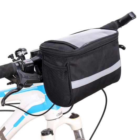 1.5L Insulated Bicycle Handlebar Bag with Touchscreen Window