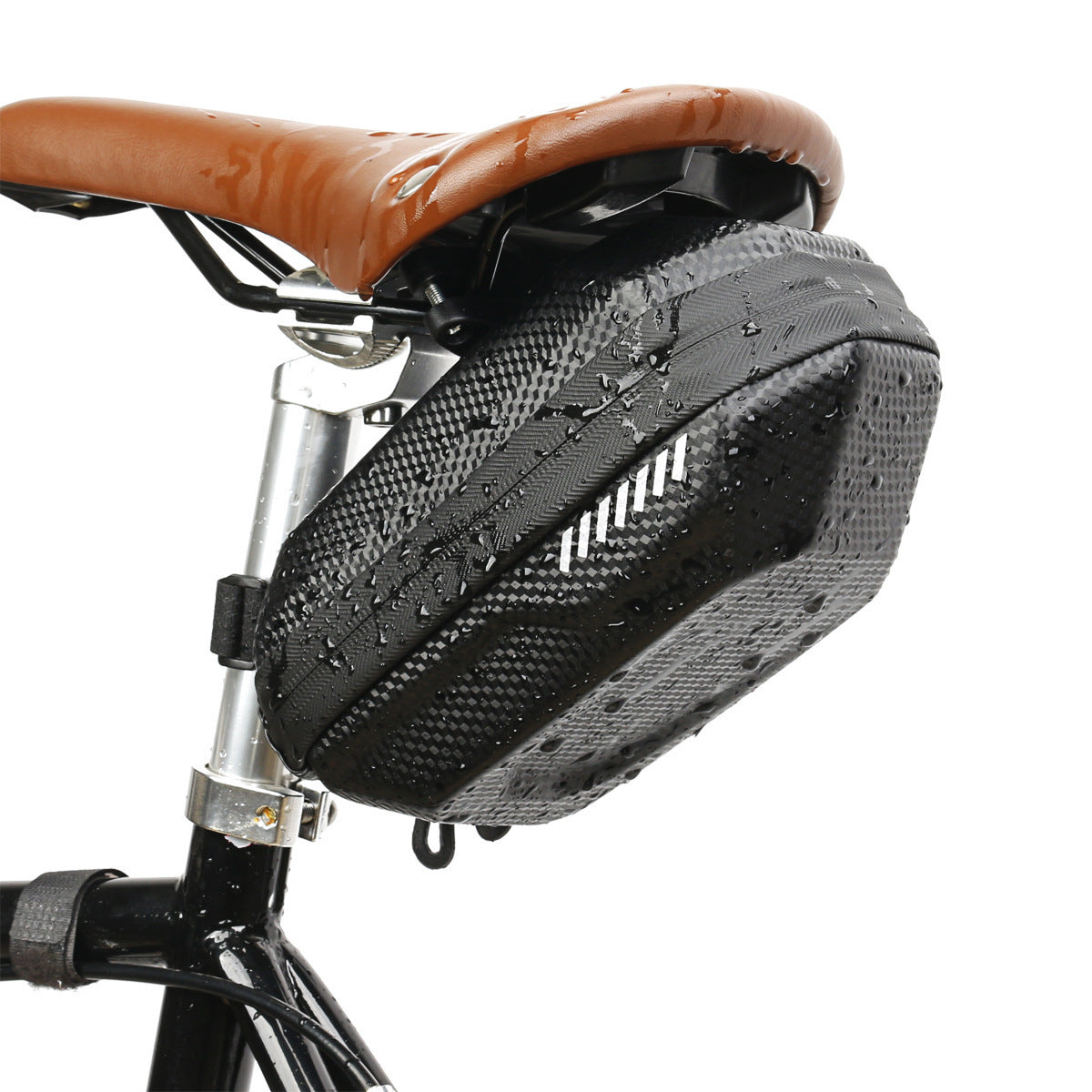 EVA Hard-Shell Bicycle Saddle Bag, 20 × 10 × 9 cm