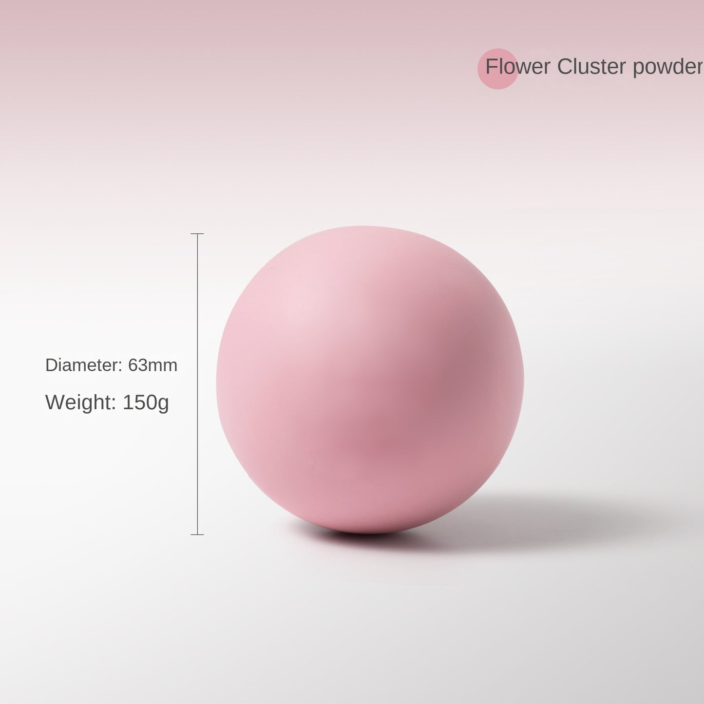 63 mm Silicone Fascia Massage Ball for Yoga and Foot Massage