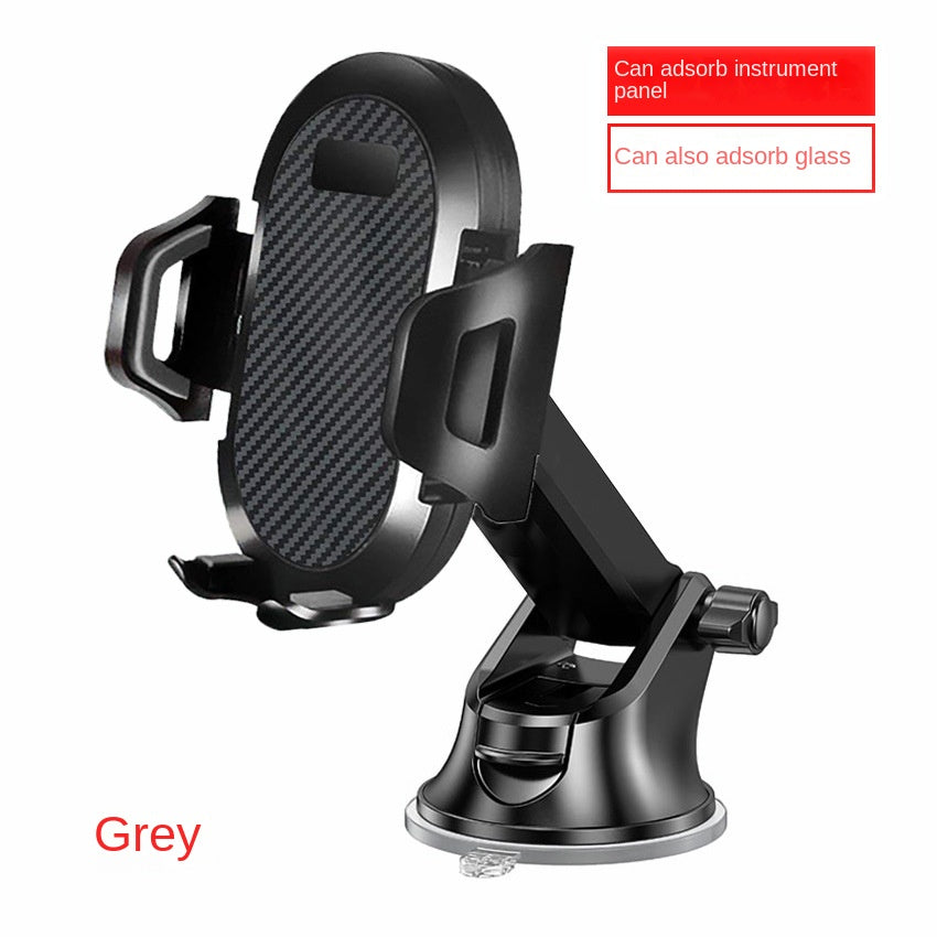 Universal Auto-Lock Car Phone Mount – Air Vent, Suction Cup & Clamp | Telescopic Arm, One-Hand Operation | Fits All Phones