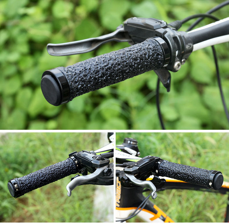 Locking Anti-Slip Bicycle Handlebar Grips, 22 mm, 13 cm