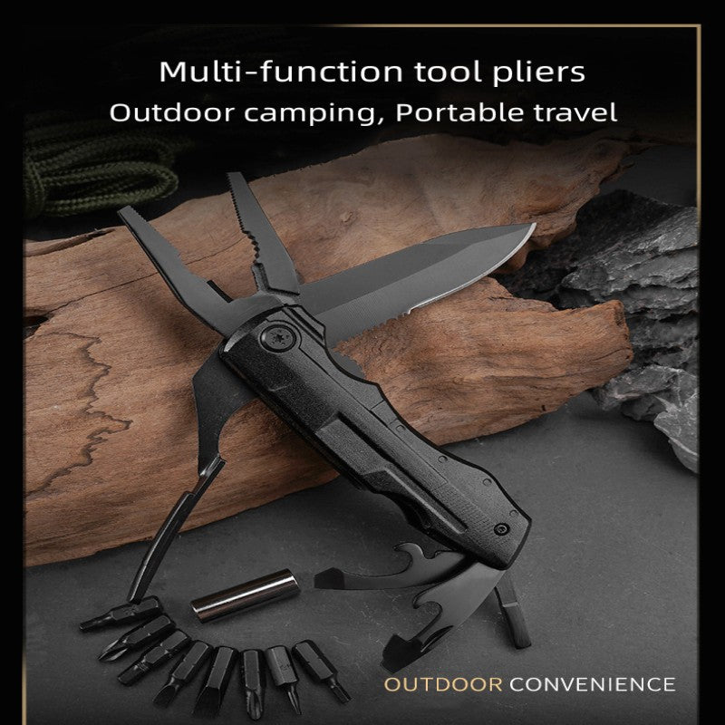 PL-91 Multi-Function Pliers with Knife and 9 Screwdriver Bits