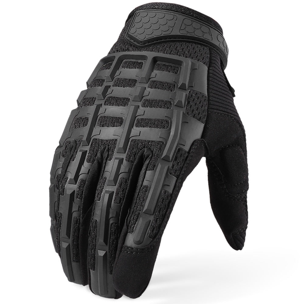 Full-Finger Tactical Gloves with Rubber Knuckle Protection