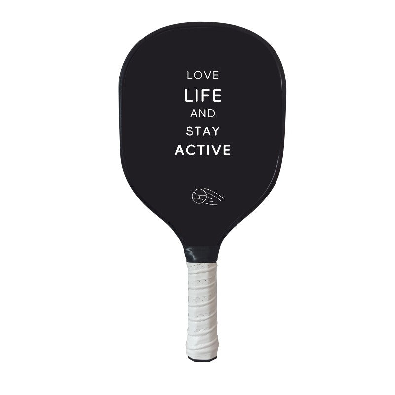 Beginner Pick Racket Paddle with Solid Wood Core and PU Grip