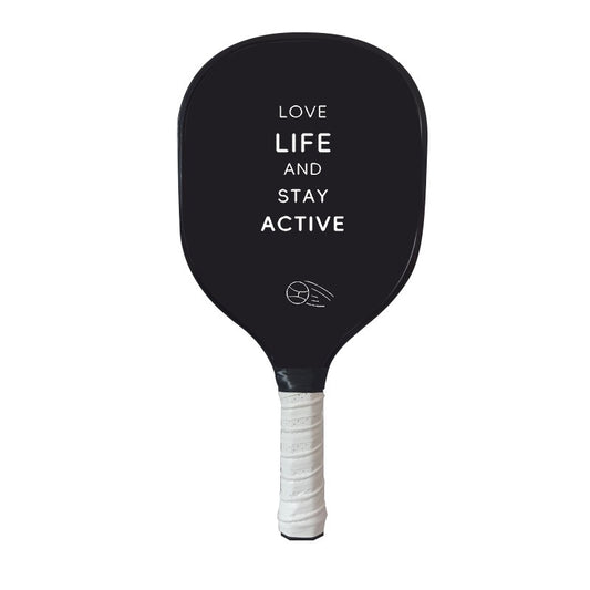 Beginner Pick Racket Paddle with Solid Wood Core and PU Grip
