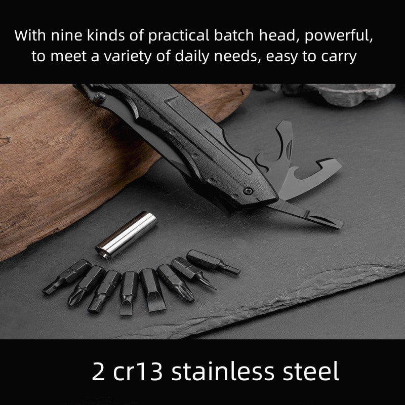 PL-91 Multi-Function Pliers with Knife and 9 Screwdriver Bits