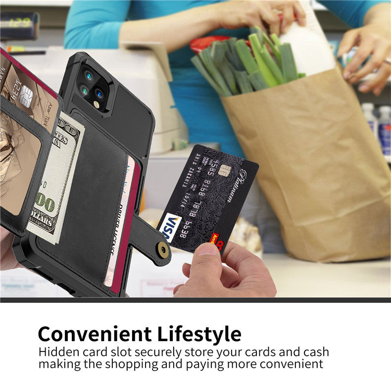Magnetic Card Sleeve Wallet Case for iPhone 13 Series