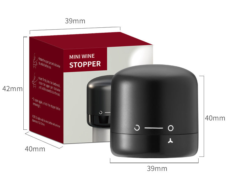 Food-Grade Silicone Wine & Champagne Bottle Stopper – 7-Day Freshness Seal | Lock Mechanism | Gift Box
