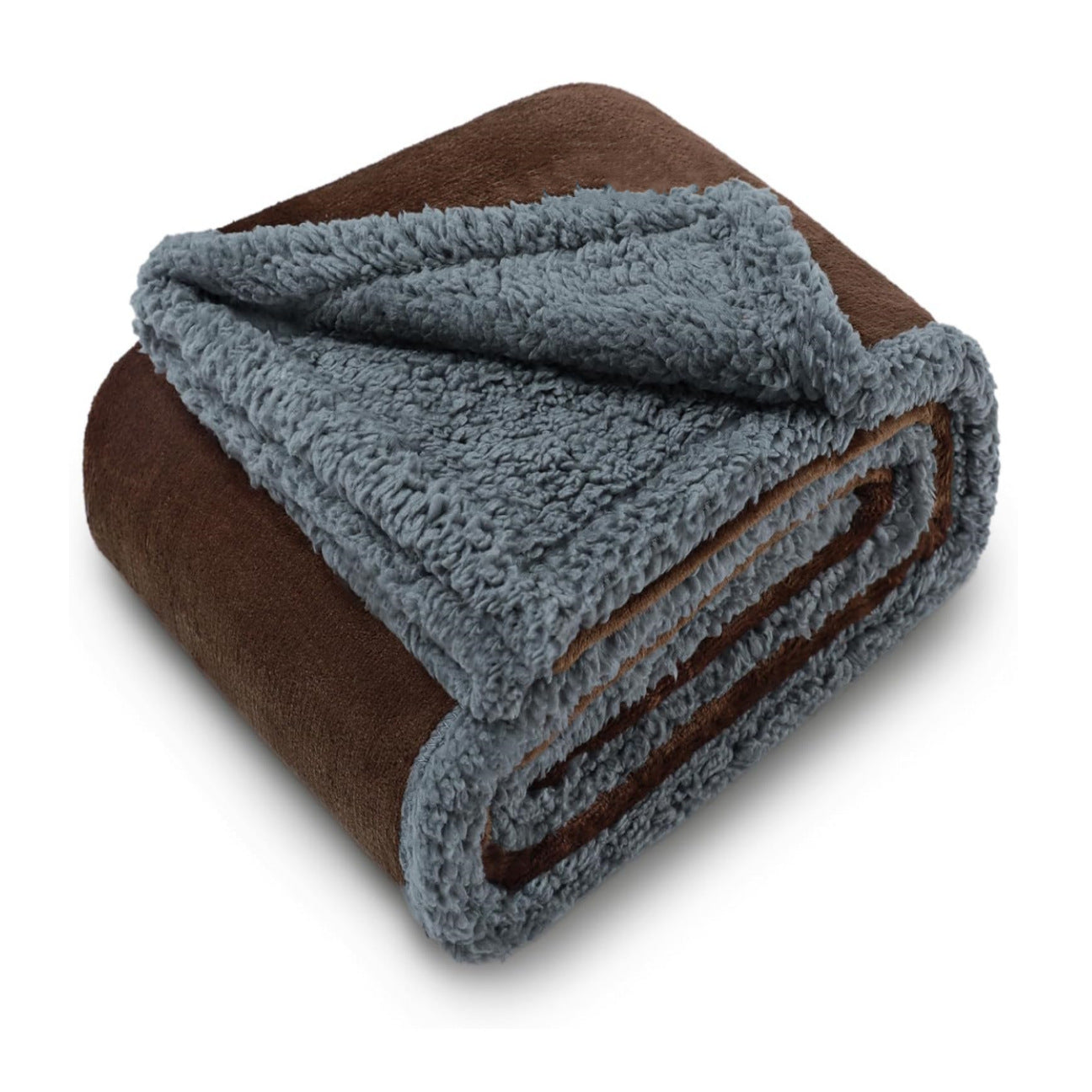 Waterproof Sherpa Fleece Pet Blanket – Soft Plush Throw Pad for Dogs & Cats