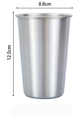 500ml Stainless Steel Tumbler with Metal Straw & Lid – Reusable Coffee, Camping & Travel Mug