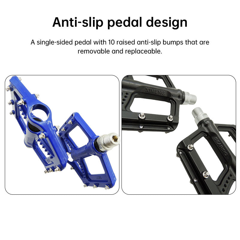 MG-22 Mountain Bike Pedals – Aluminum Alloy with Chrome Molybdenum Steel Axle & 3-Bearing System