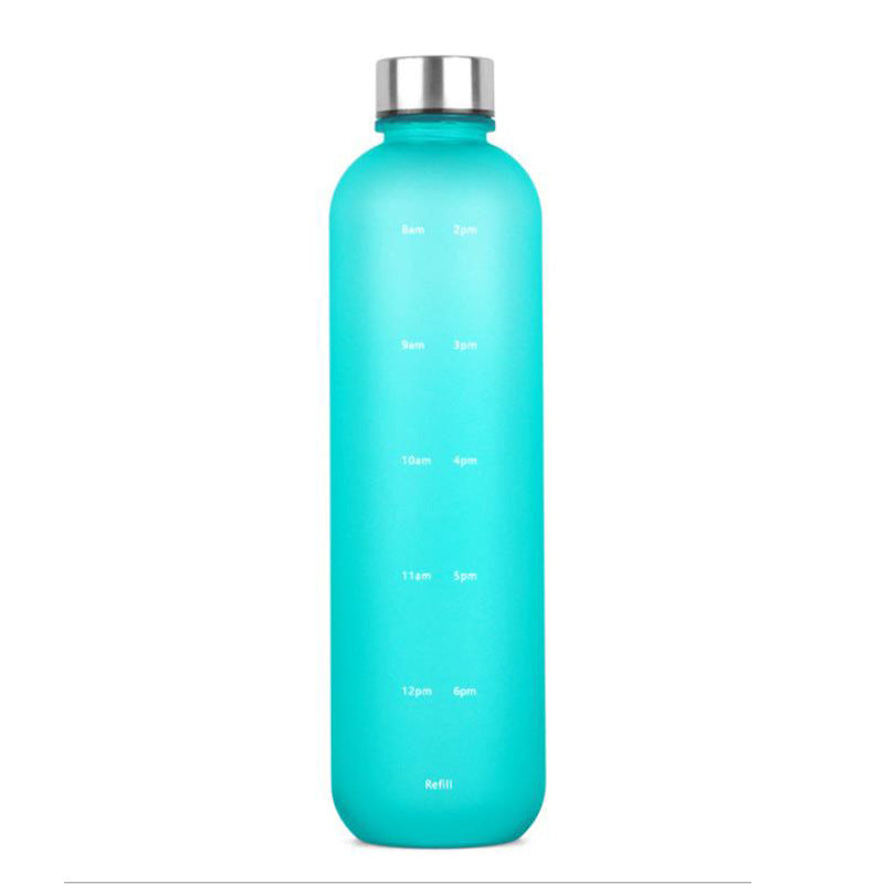 Tritan Sports Water Bottle with Handle – Frosted Gradient 1L Travel Mug