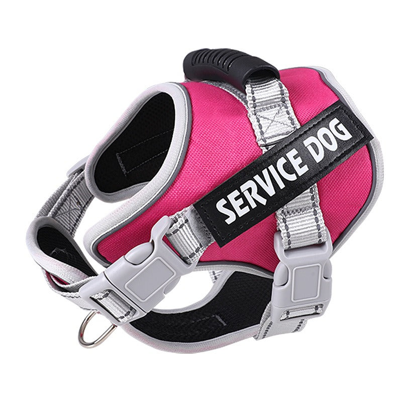 No-Pull Dog Harness with Reflective Trim, Top Handle & Velcro Patch – Padded, Adjustable, Dual D-Ring | XS–XXL | 10 Colors | Optional Leash Bundle