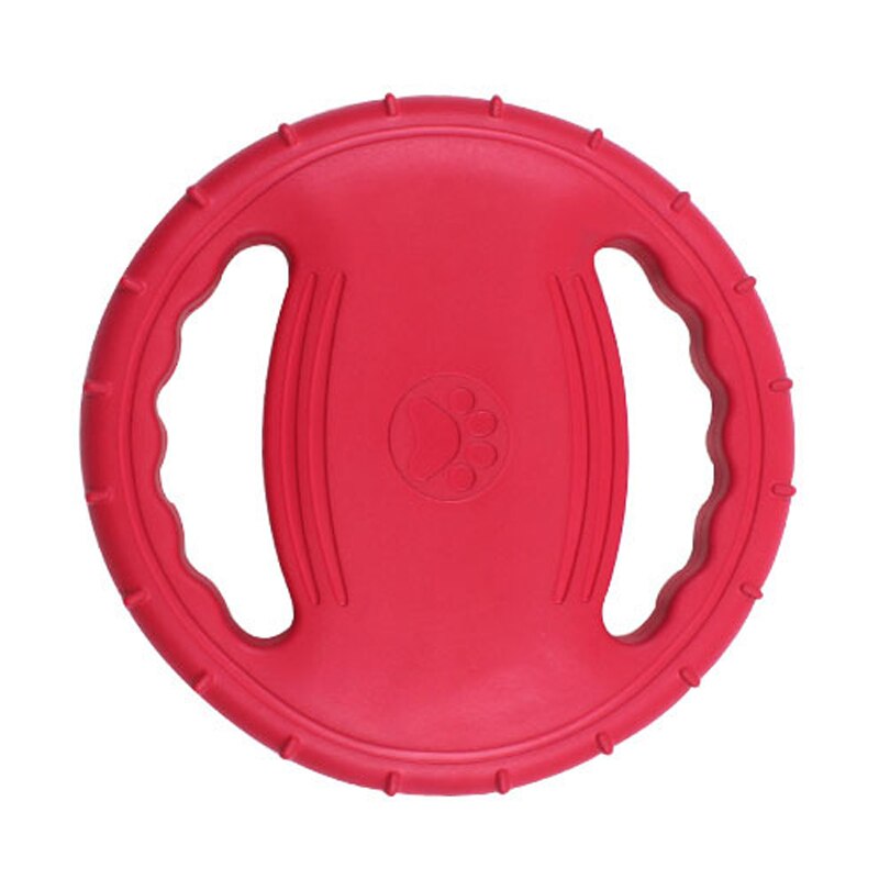 EVA Foam Dog Flying Disc with Grip Handles & Chew Ridges – Fetch, Tug & Chew Toy | 20cm | Dogs | Green, Red & Orange