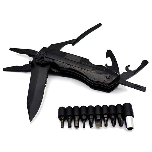 PL-91 Multi-Function Pliers with Knife and 9 Screwdriver Bits