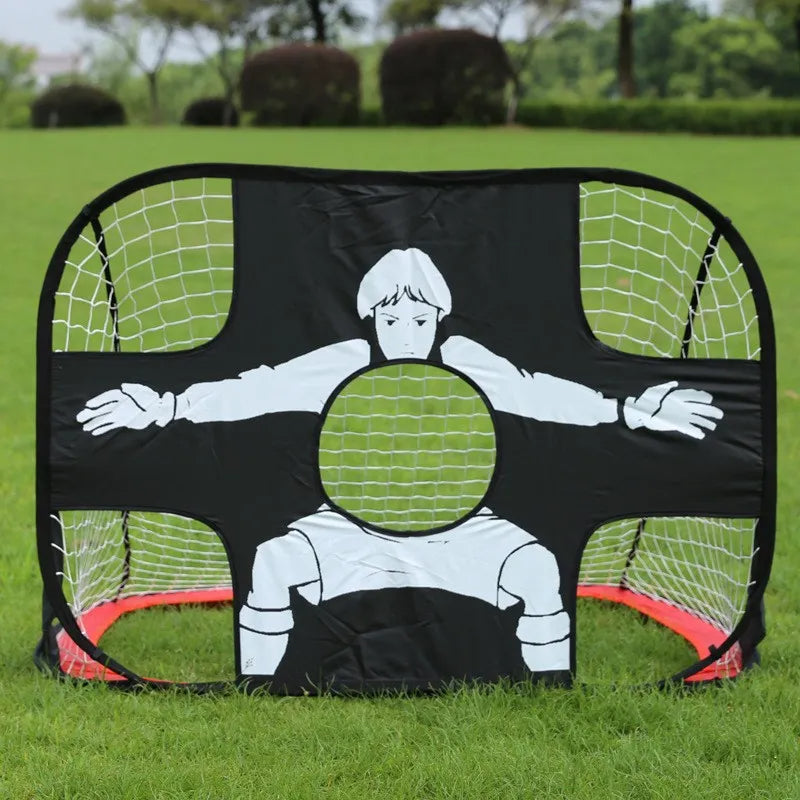 Portable Pop-Up Soccer Goal with 5-Target Training Net