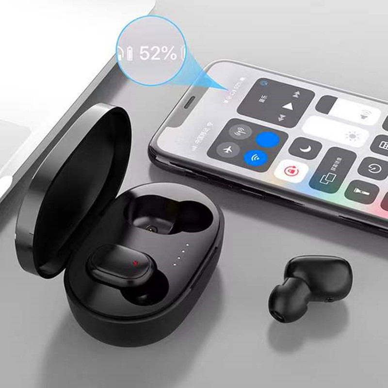 A6S Bluetooth 5.2 TWS Wireless Earbuds with Charging Case