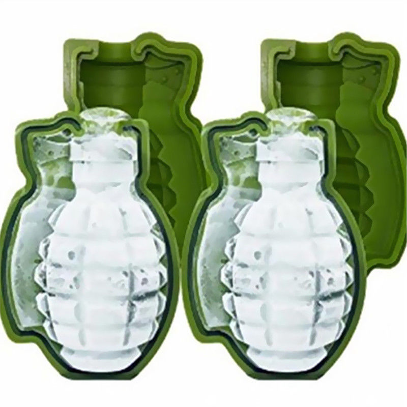 3D Grenade Ice Cube Mold | Food-Grade Silicone | Whiskey & Cocktail Bar Mold