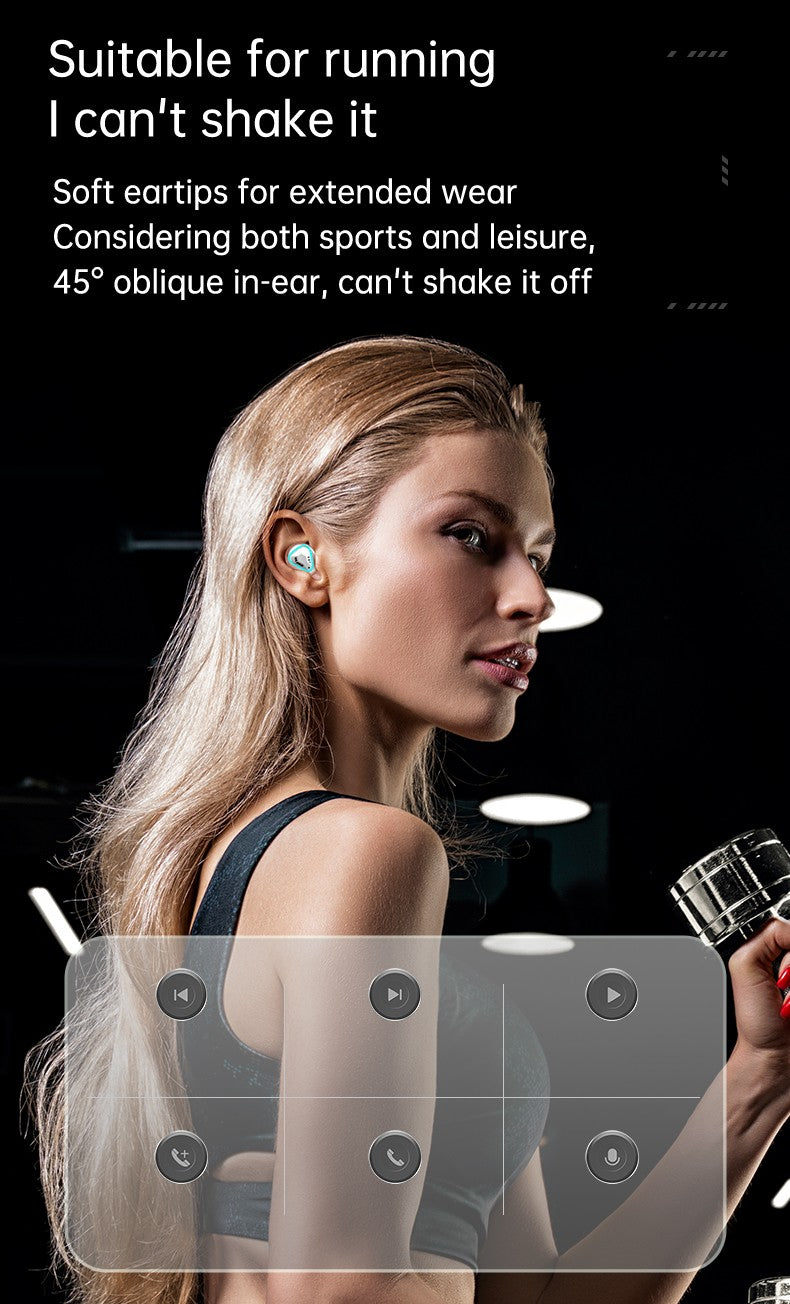 M45 Mecha Gaming TWS Earbuds with Low-Latency Mode and Charging Case