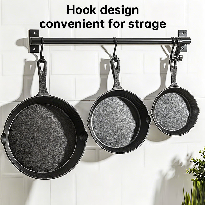 4-Pack Cast Iron Skillet Set – Pre-Seasoned Frying Pans for All Stovetops