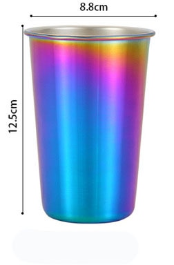 500ml Stainless Steel Tumbler with Metal Straw & Lid – Reusable Coffee, Camping & Travel Mug