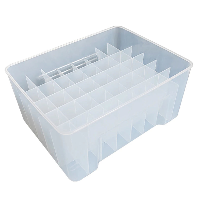 40-Compartment Transparent ABS Fishing Tackle Box