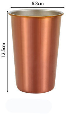 500ml Stainless Steel Tumbler with Metal Straw & Lid – Reusable Coffee, Camping & Travel Mug