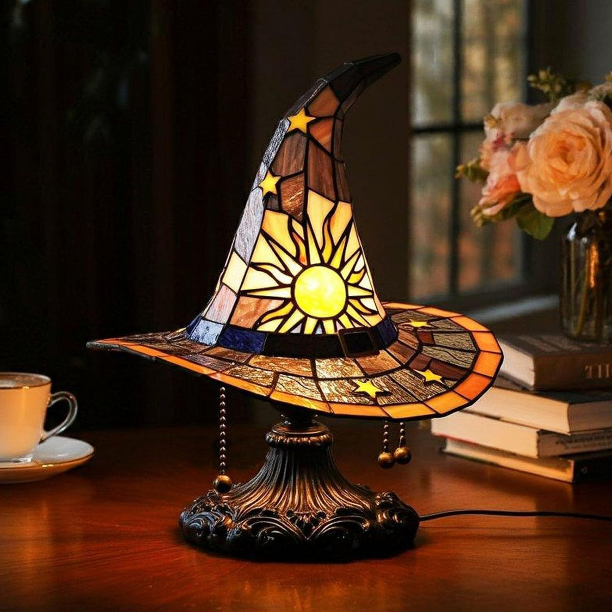 Halloween Witch Hat Decorative Lamp, 8 Color Options