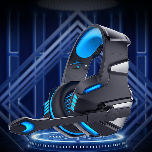 Wired RGB Gaming Headset with 50mm Drivers and Adjustable Microphone
