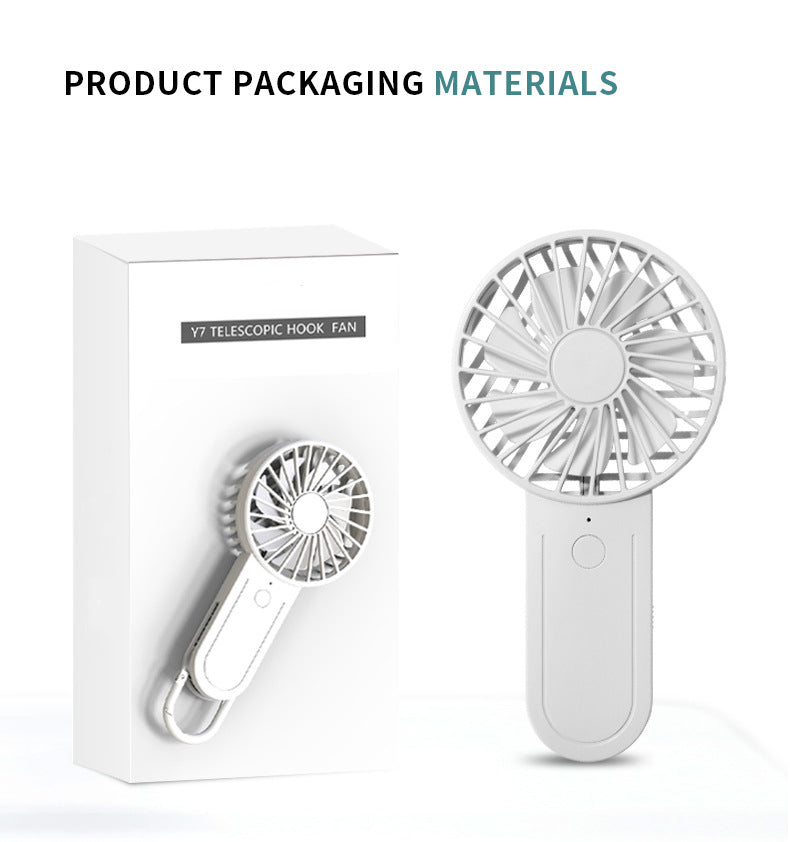 Mini USB Oscillating Desk Fan – 3-Speed Quiet Portable Fan for Office, Home & Outdoor Use
