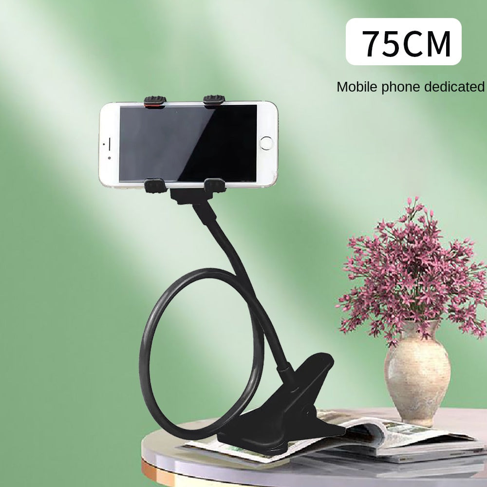Flexible Gooseneck Phone & Tablet Stand with Desk Clamp – 75–138cm Adjustable Arm | Hands-Free Lazy Bracket | Bed, Desk & Sofa