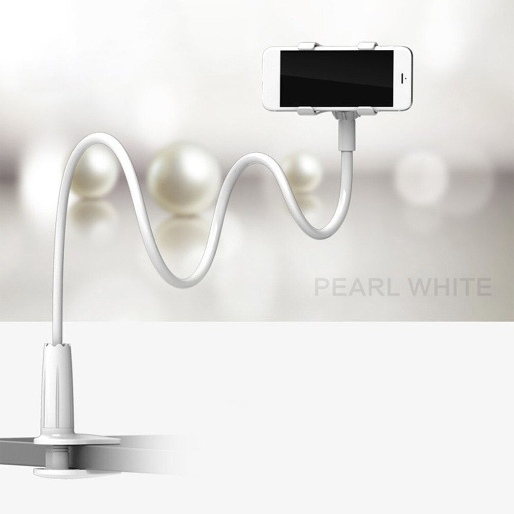 360° Flexible Long-Arm Phone Holder for Desk, Bed & Car