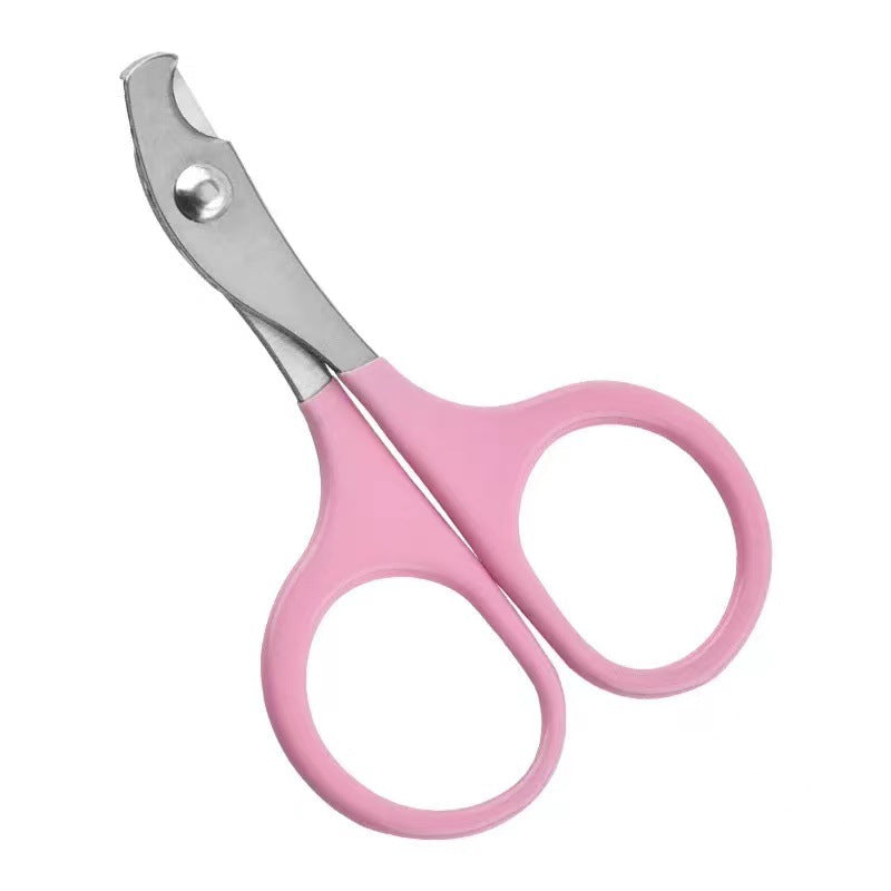 Stainless Steel Pet Nail Clippers – Scissor-Style, Curved Blade | Cats, Kittens & Small Pets | 4 Colors
