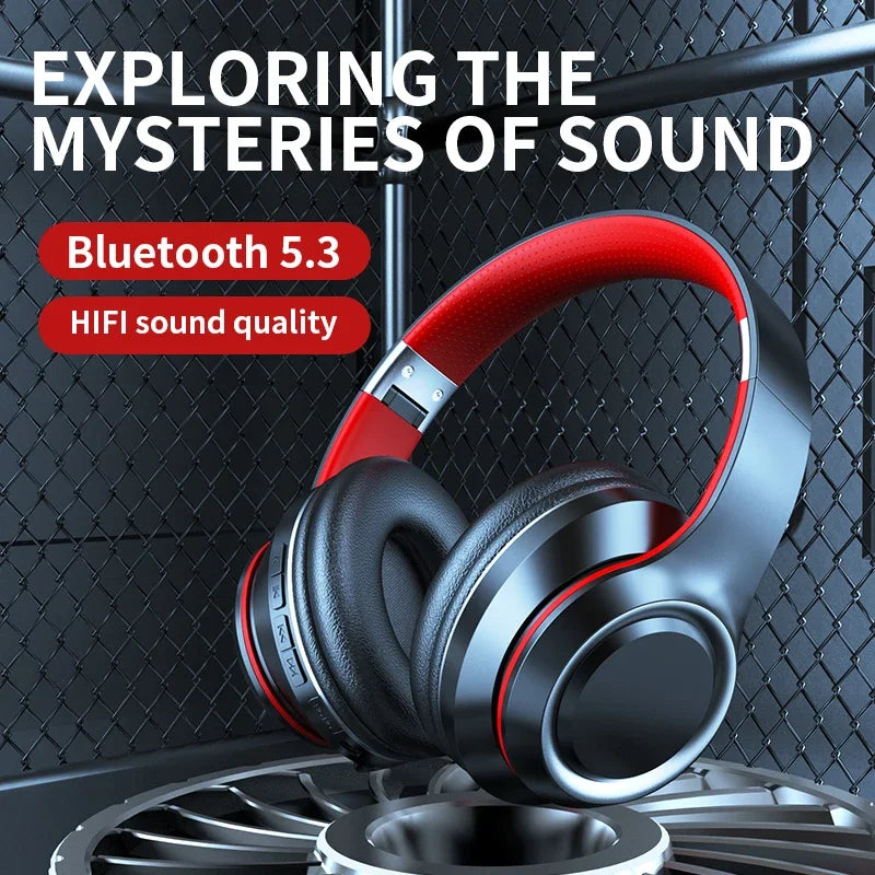 DR90 Wireless Bluetooth Headphones – Heavy Bass, Long Battery Life, TF Card & EQ Support