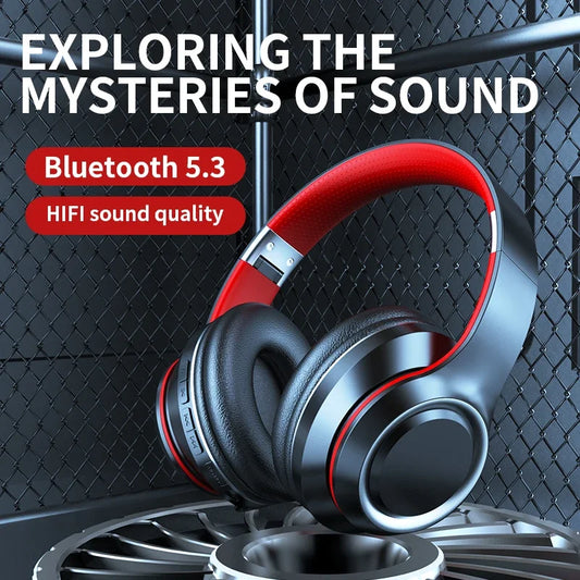 DR90 Wireless Bluetooth Headphones – Heavy Bass, Long Battery Life, TF Card & EQ Support