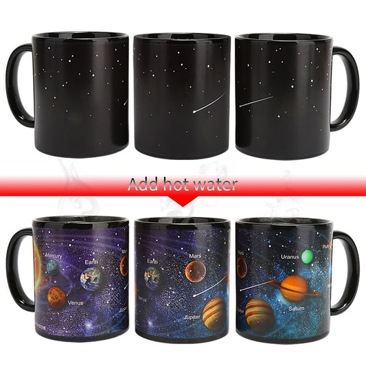 Solar System Temperature-Changing Ceramic Mug, 330 ml