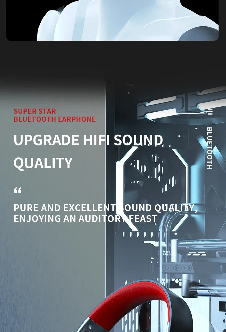DR90 Wireless Bluetooth Headphones – Heavy Bass, Long Battery Life, TF Card & EQ Support