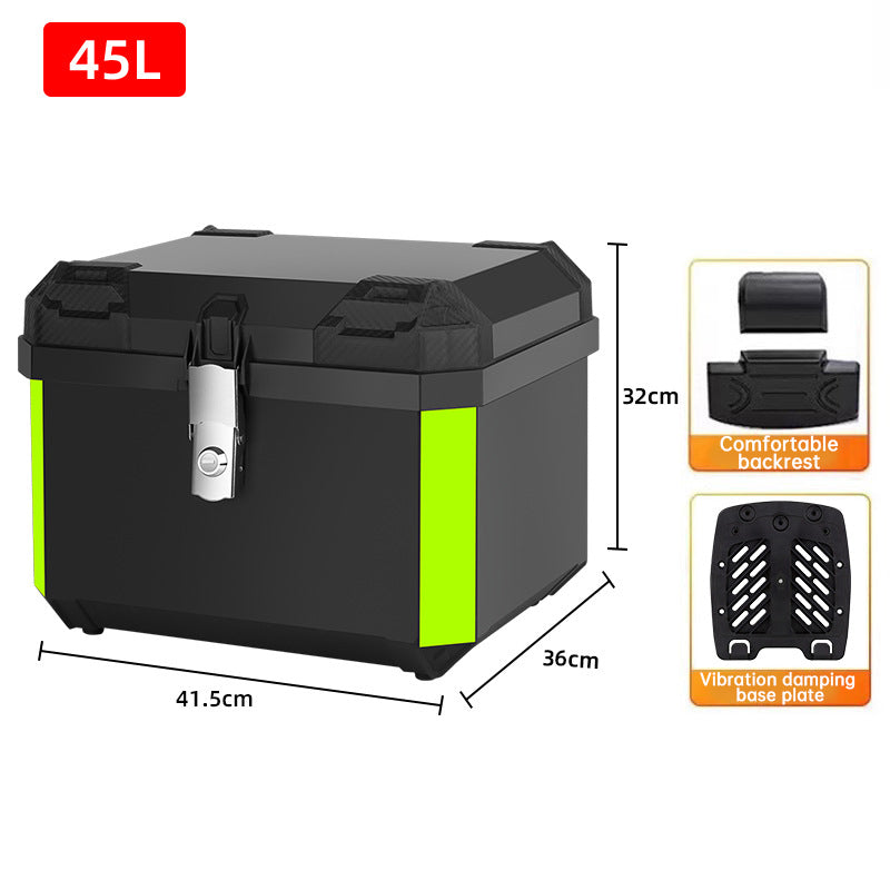 45L Motorcycle Top Case – Quick Release Trunk for BMW R1200GS/R1250GS, Honda, Kawasaki, Suzuki