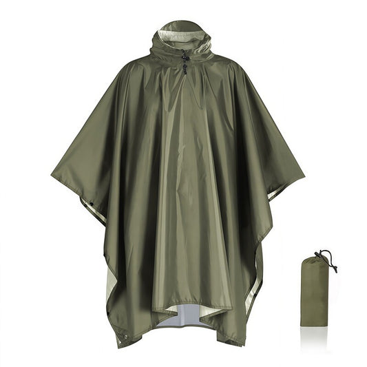 3-in-1 Waterproof Hooded Rain Poncho – Multi-Use Raincoat, Shelter & Sleeping Bag Cover